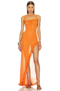 Women's Asymmetric Slit Party Dress – French Style Cocktail Dress