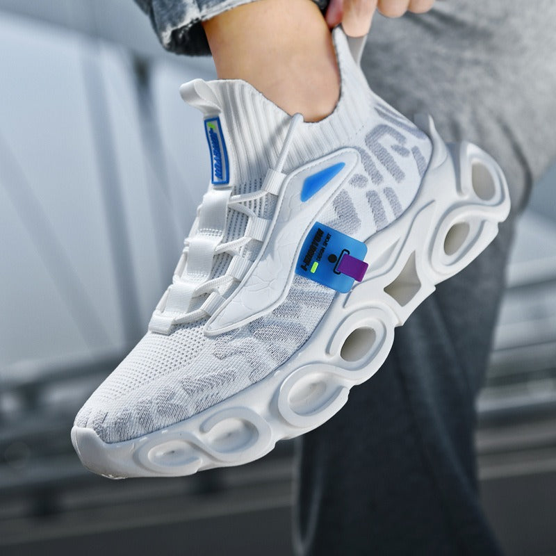Men's Fly-Woven Sports Trainers – Knife-Edge Sole Sneakers