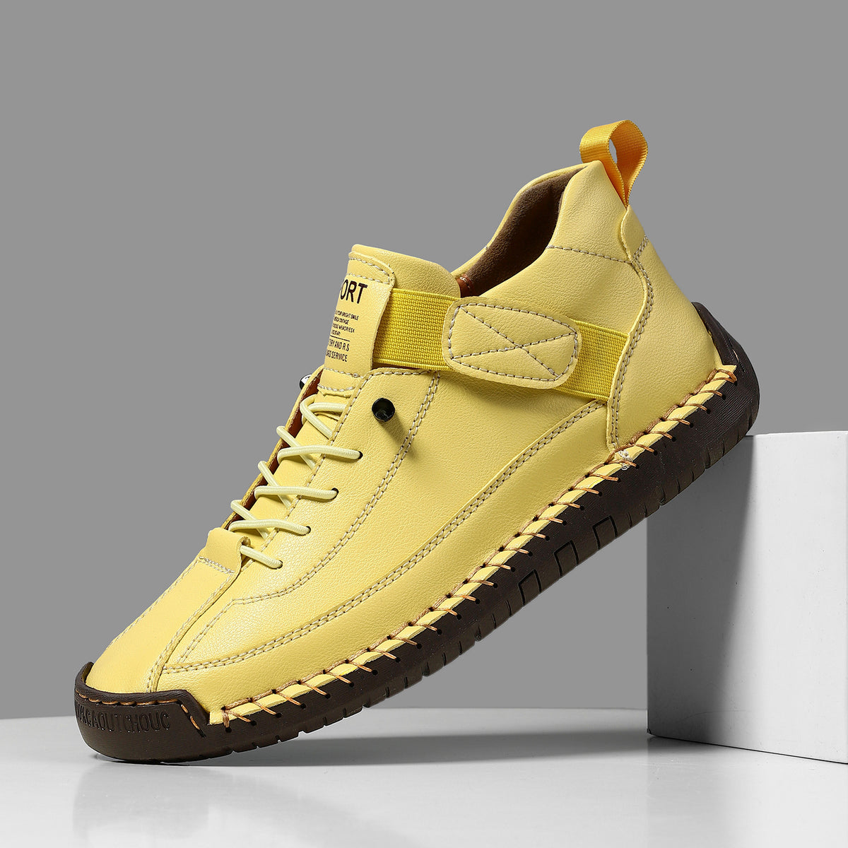 Premium Handmade Stitched Flat Martin Boots | Unisex Leather Boots