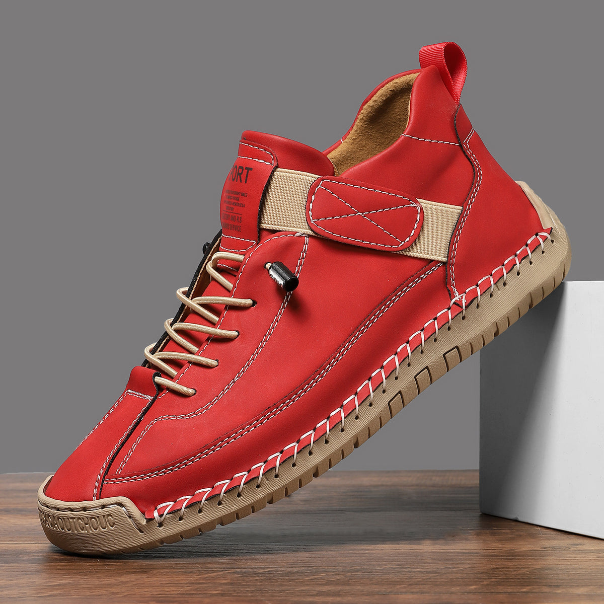 Premium Handmade Stitched Flat Martin Boots | Unisex Leather Boots