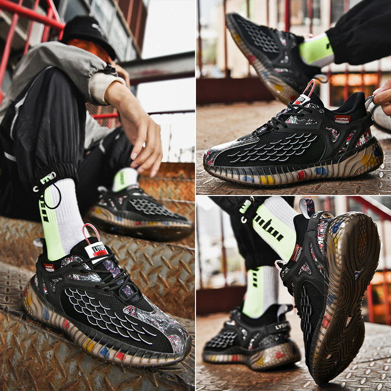 Men's Fly-Knit Running Shoes – Breathable Sports Trainers