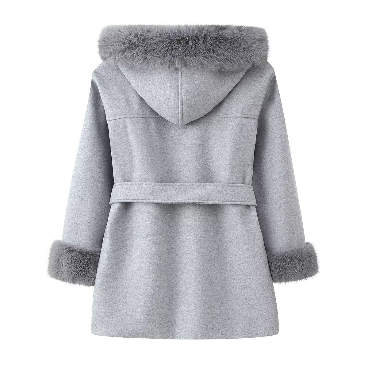Loose Woolen Coat Jacket – Hooded Streetwear Coat
