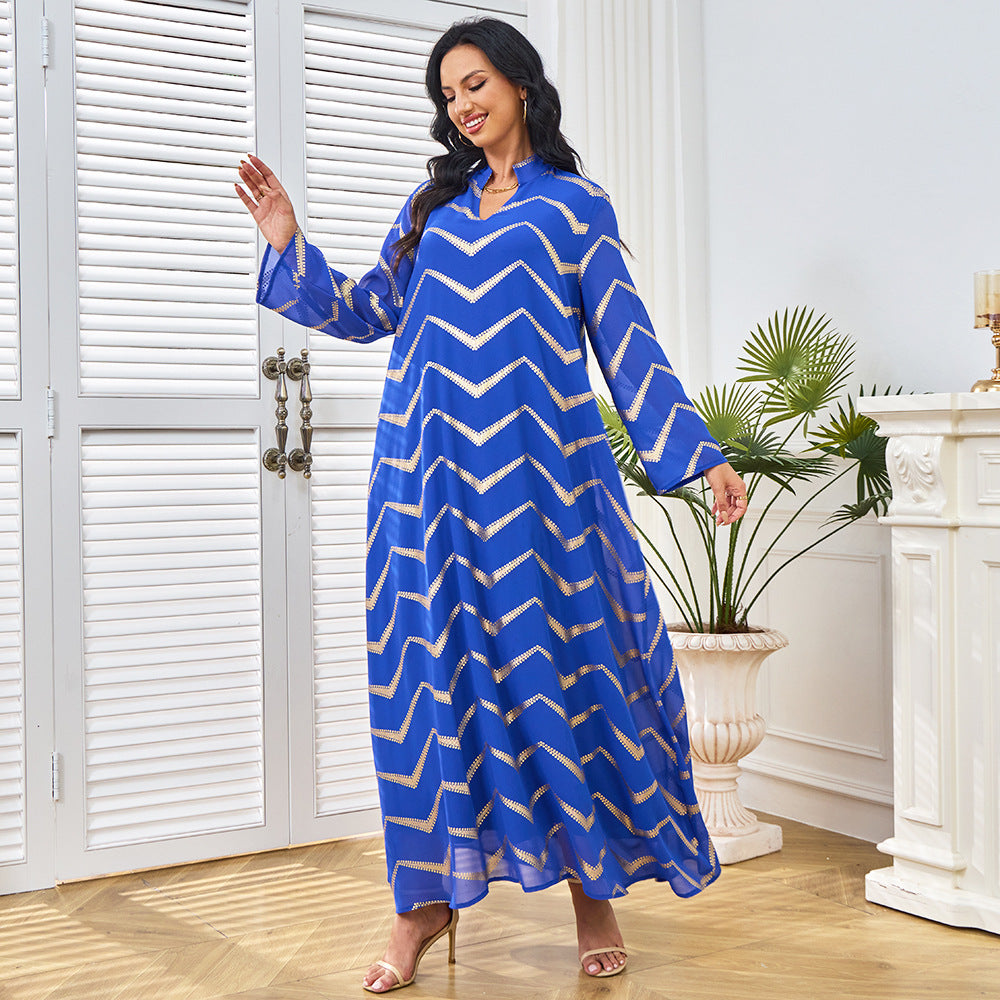 Women's Long Sleeve Loose Maxi Dress – Flowing Relaxed Fit