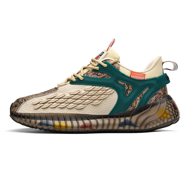 Men's Fly-Knit Running Shoes – Breathable Sports Trainers