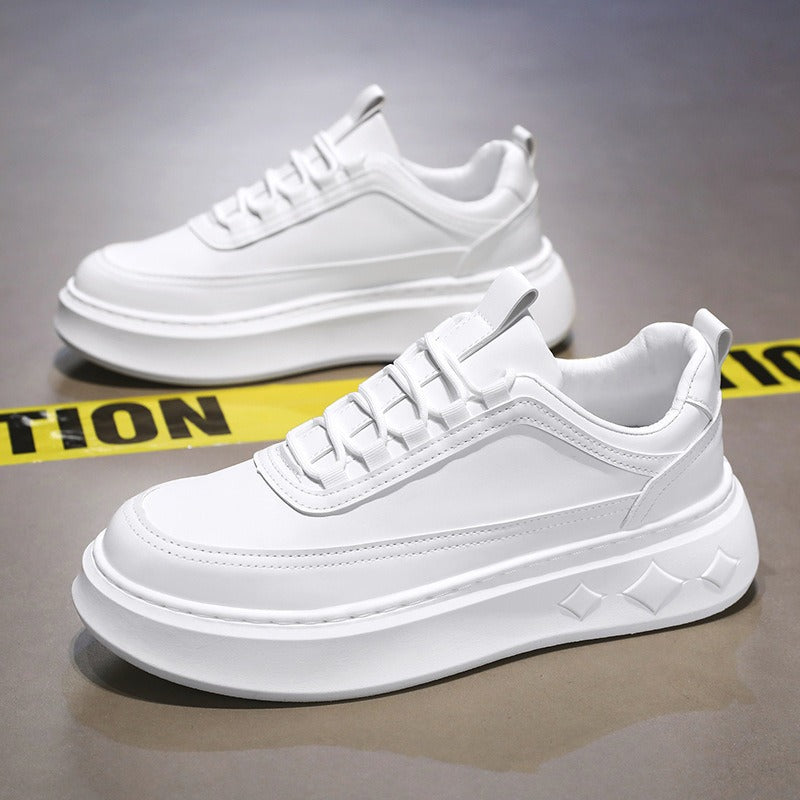 Men's Thick-Sole Board Shoes – Breathable Casual Trainers
