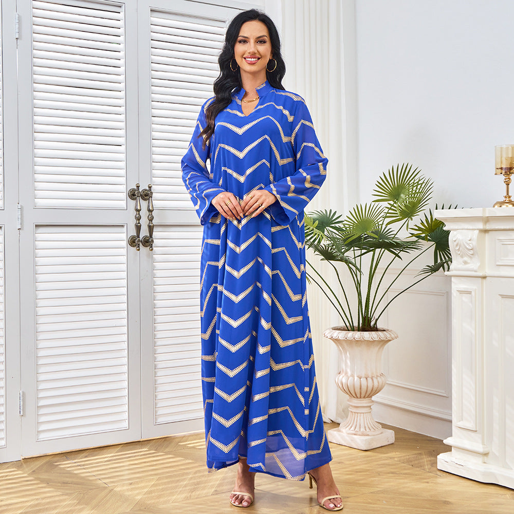 Women's Long Sleeve Loose Maxi Dress – Flowing Relaxed Fit