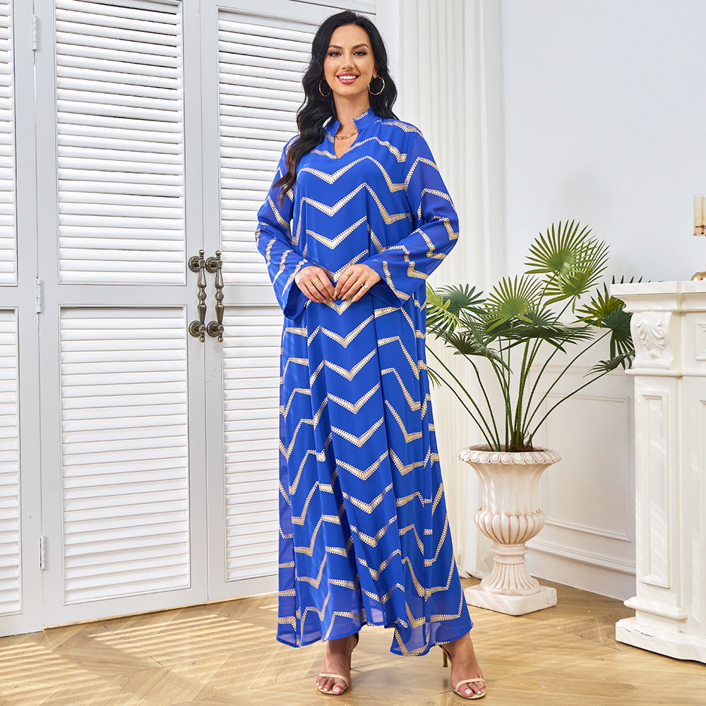 Women's Long Sleeve Loose Maxi Dress – Flowing Relaxed Fit