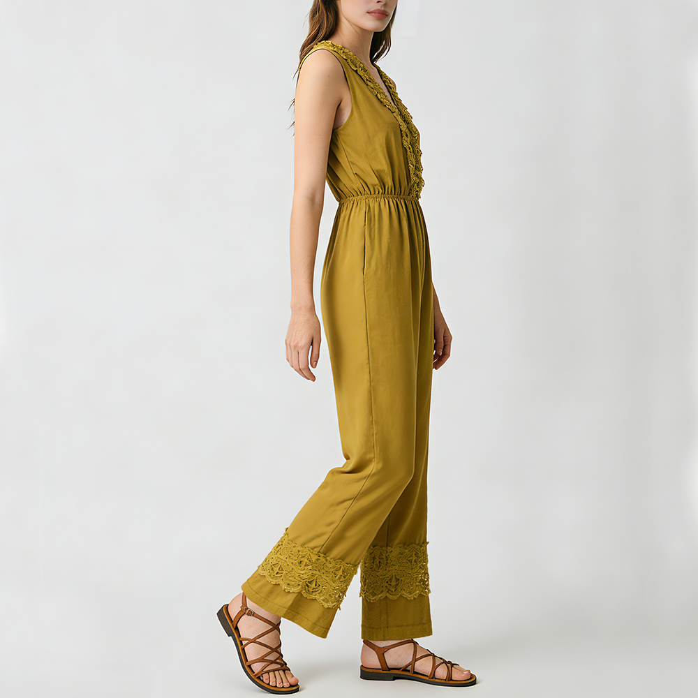 Women's Chiffon Pleated Dress with Cutout Detail