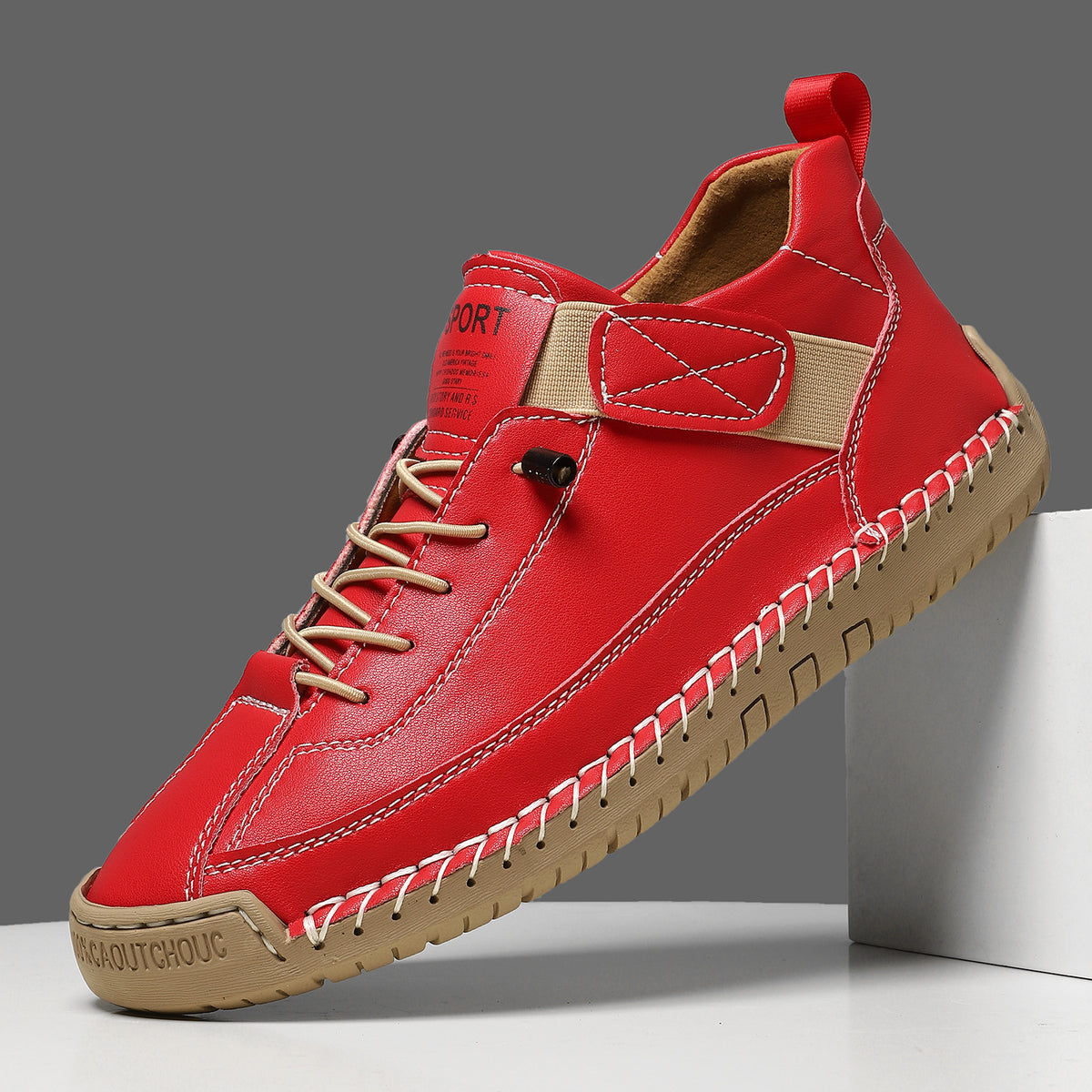 Premium Handmade Stitched Flat Martin Boots | Unisex Leather Boots