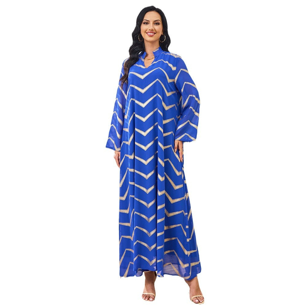 Women's Long Sleeve Loose Maxi Dress – Flowing Relaxed Fit