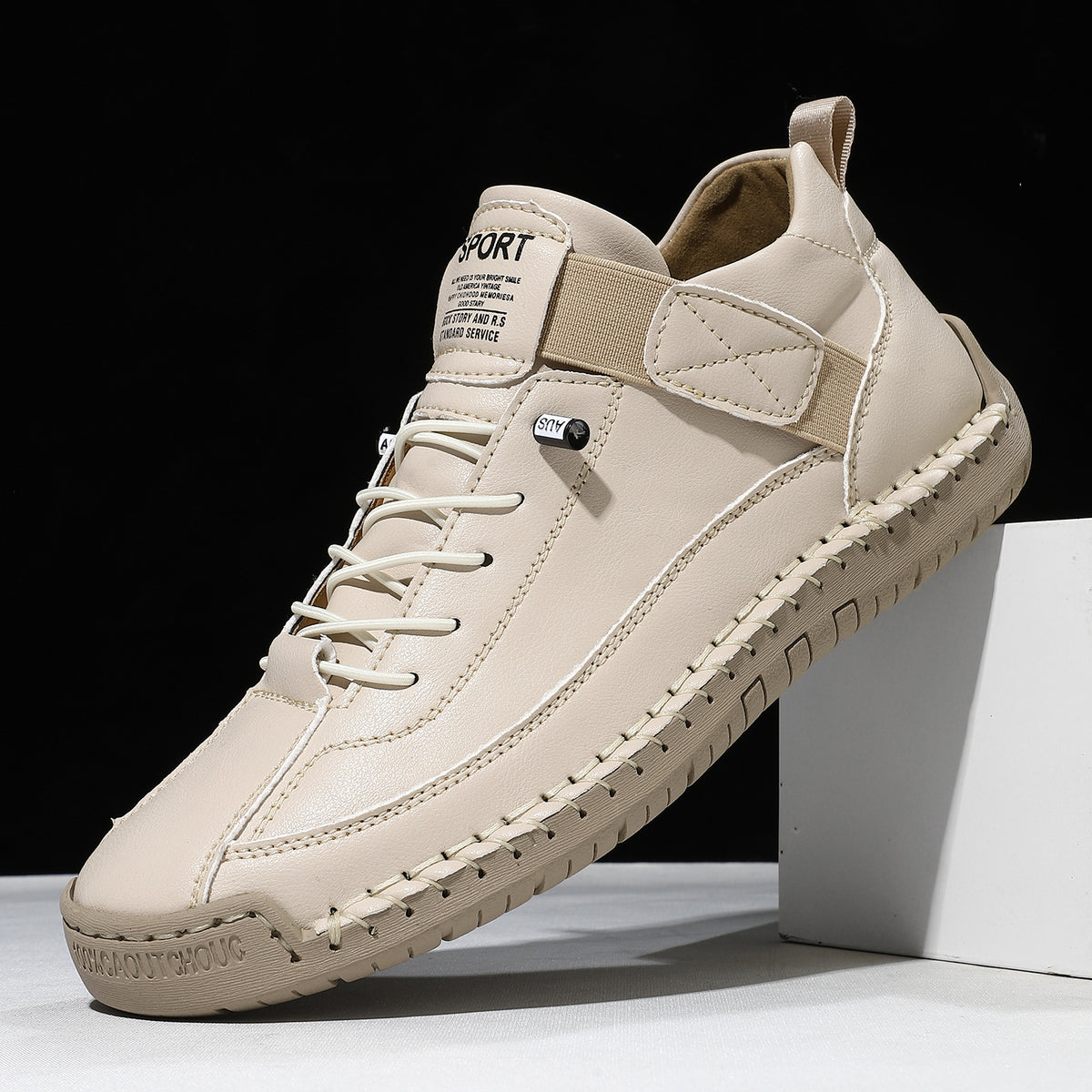 Premium Handmade Stitched Flat Martin Boots | Unisex Leather Boots