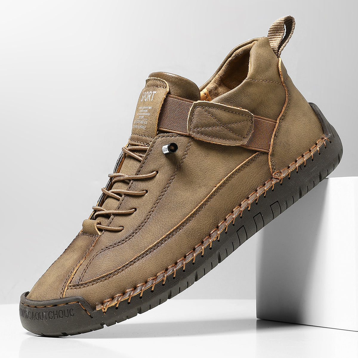 Premium Handmade Stitched Flat Martin Boots | Unisex Leather Boots