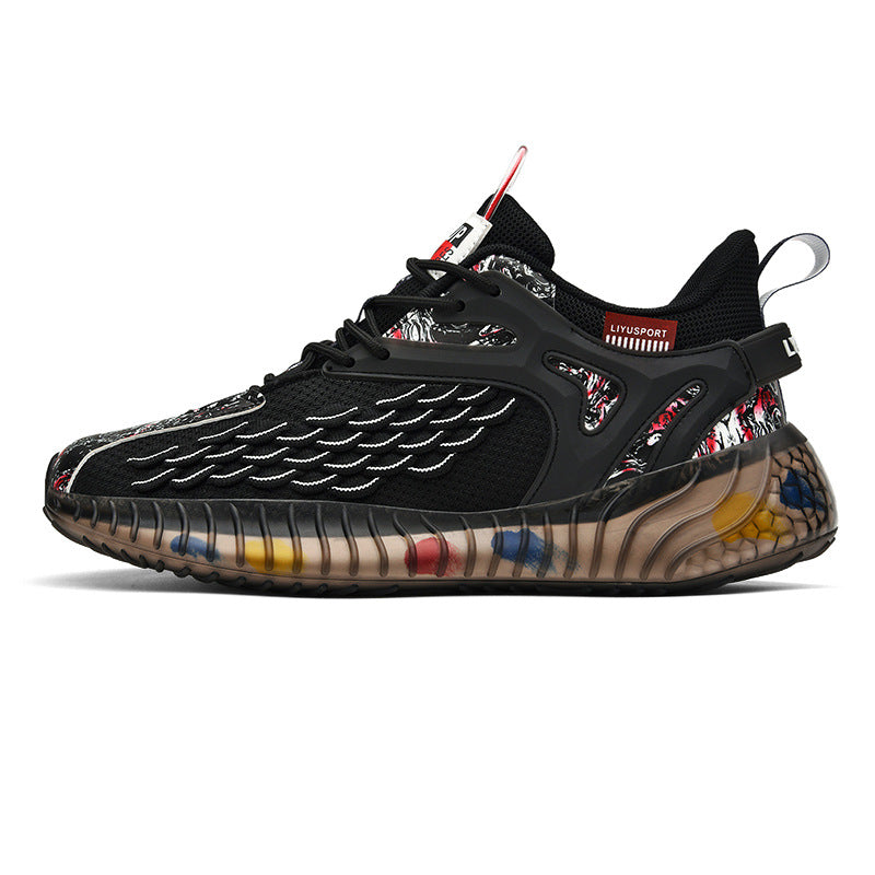 Men's Fly-Knit Running Shoes – Breathable Sports Trainers