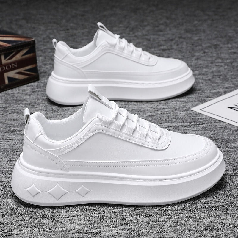 Men's Thick-Sole Board Shoes – Breathable Casual Trainers