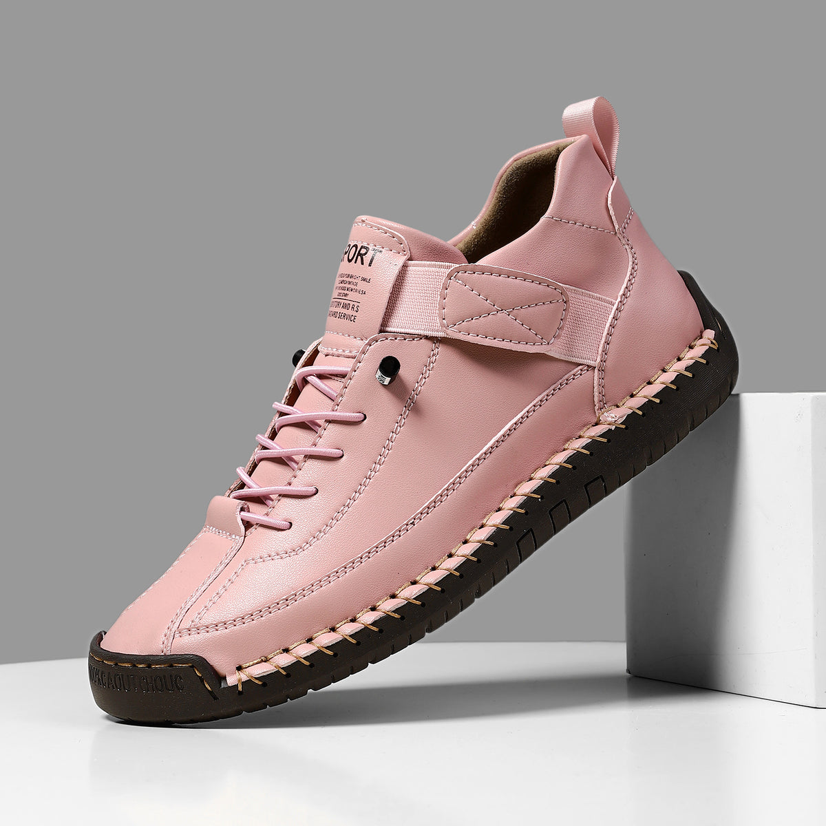 Premium Handmade Stitched Flat Martin Boots | Unisex Leather Boots