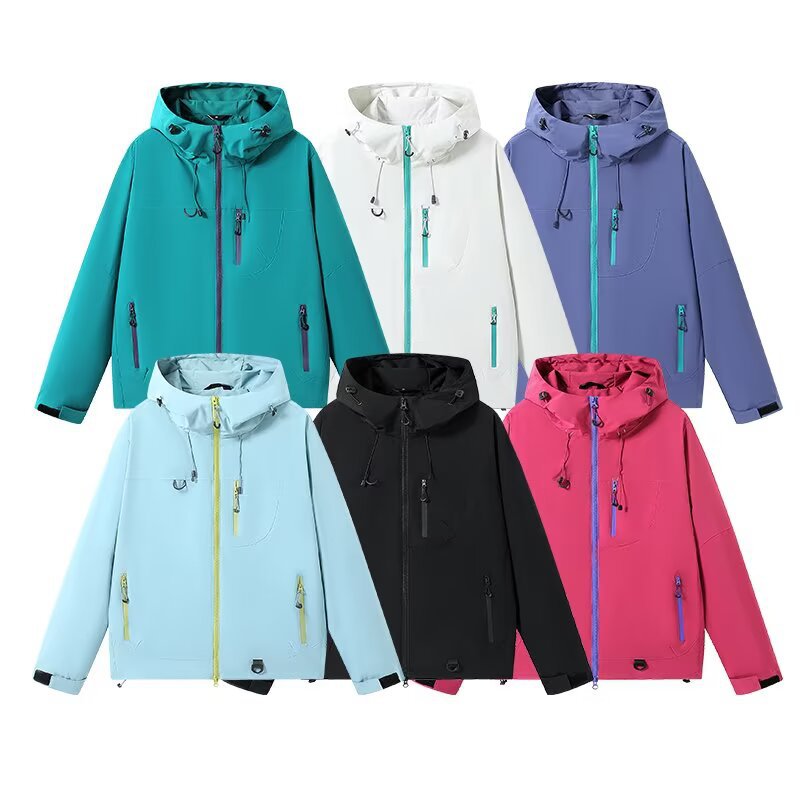 Women's Waterproof Windproof Softshell Jacket – Lightweight Petite Coat