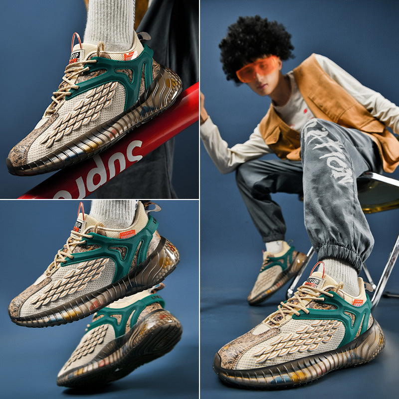 Men's Fly-Knit Running Shoes – Breathable Sports Trainers
