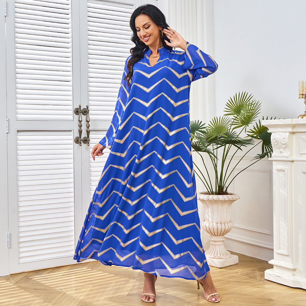 Women's Long Sleeve Loose Maxi Dress – Flowing Relaxed Fit