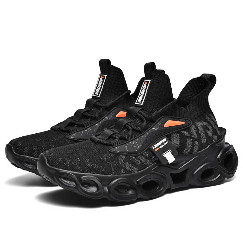 Men's Fly-Woven Sports Trainers – Knife-Edge Sole Sneakers
