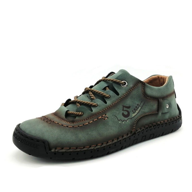 Men's Casual Martin Boots – Round Toe Lace-Up Boots