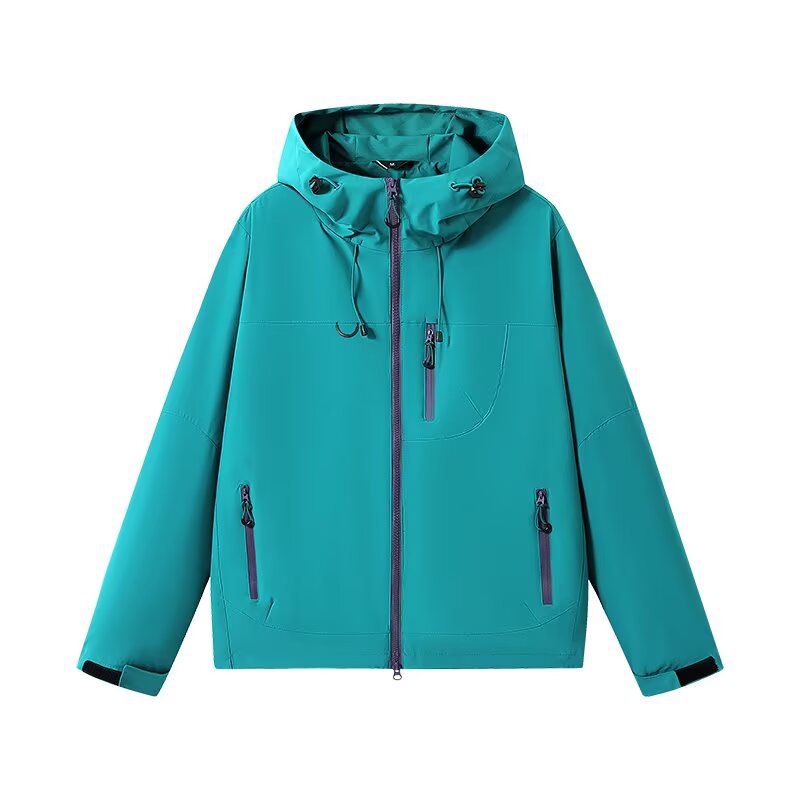 Women's Waterproof Windproof Softshell Jacket – Lightweight Petite Coat