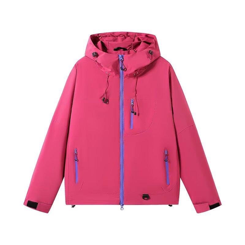 Women's Waterproof Windproof Softshell Jacket – Lightweight Petite Coat