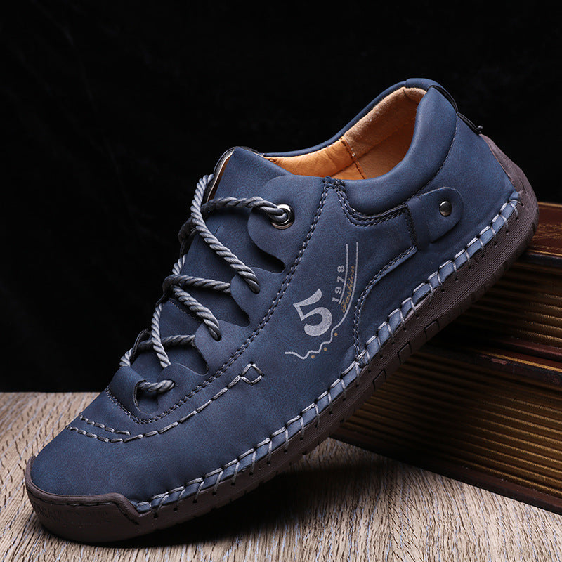 Men's Casual Martin Boots – Round Toe Lace-Up Boots