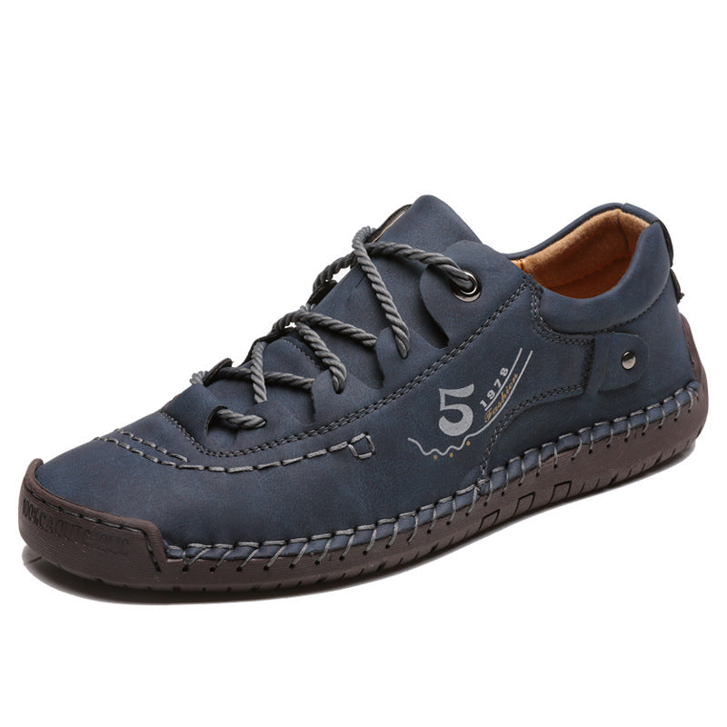 Men's Casual Martin Boots – Round Toe Lace-Up Boots