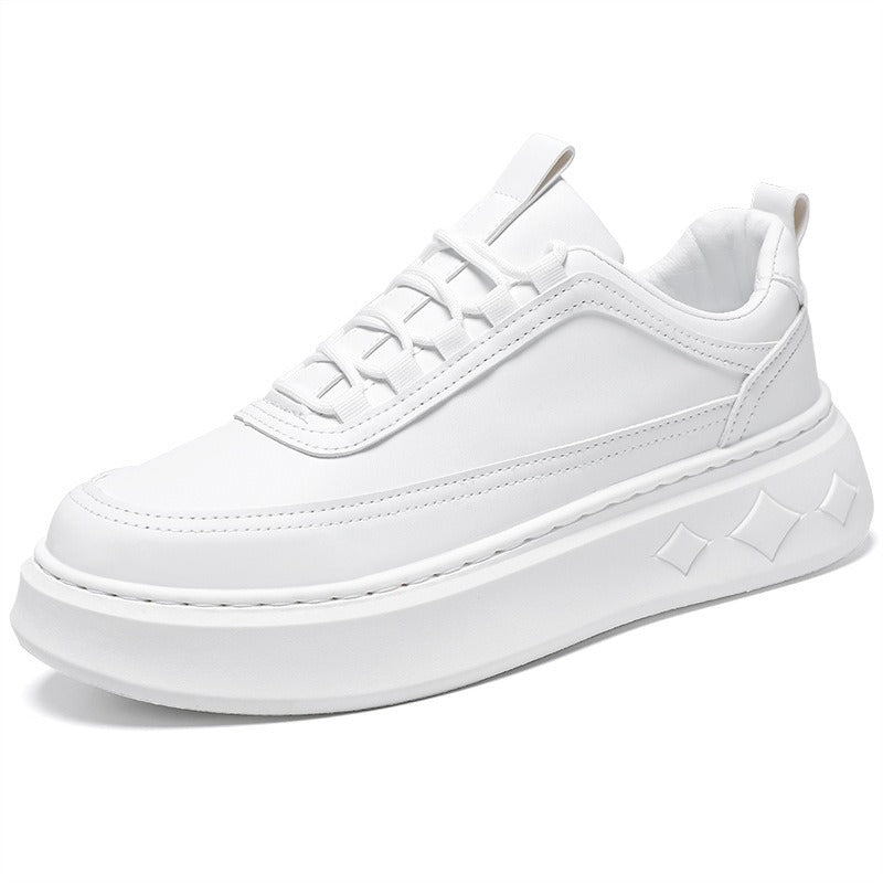 Men's Thick-Sole Board Shoes – Breathable Casual Trainers