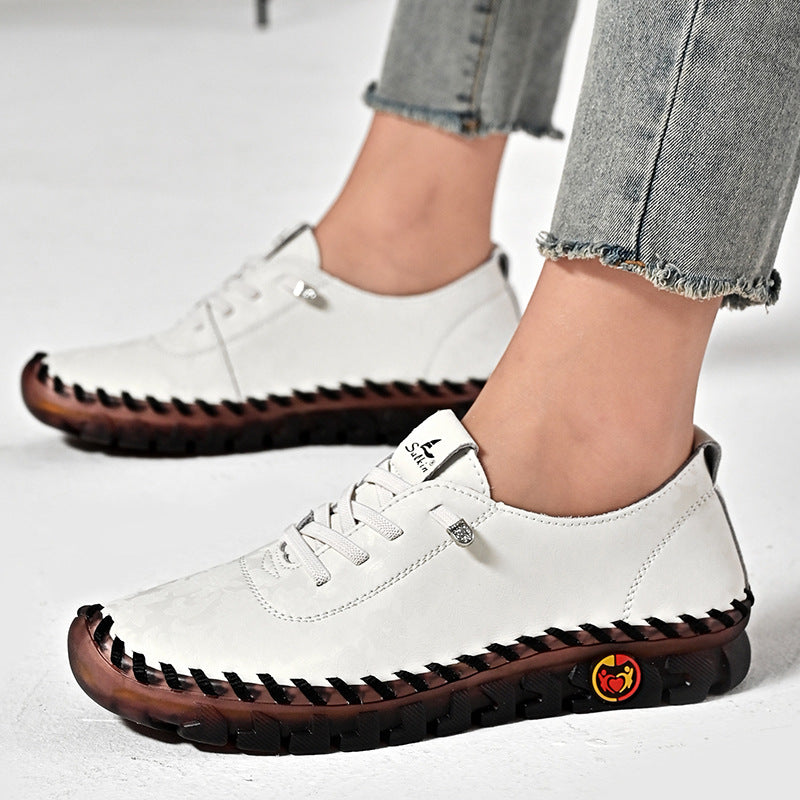 Women's Suede Loafers – Minimalist Bean Shoes