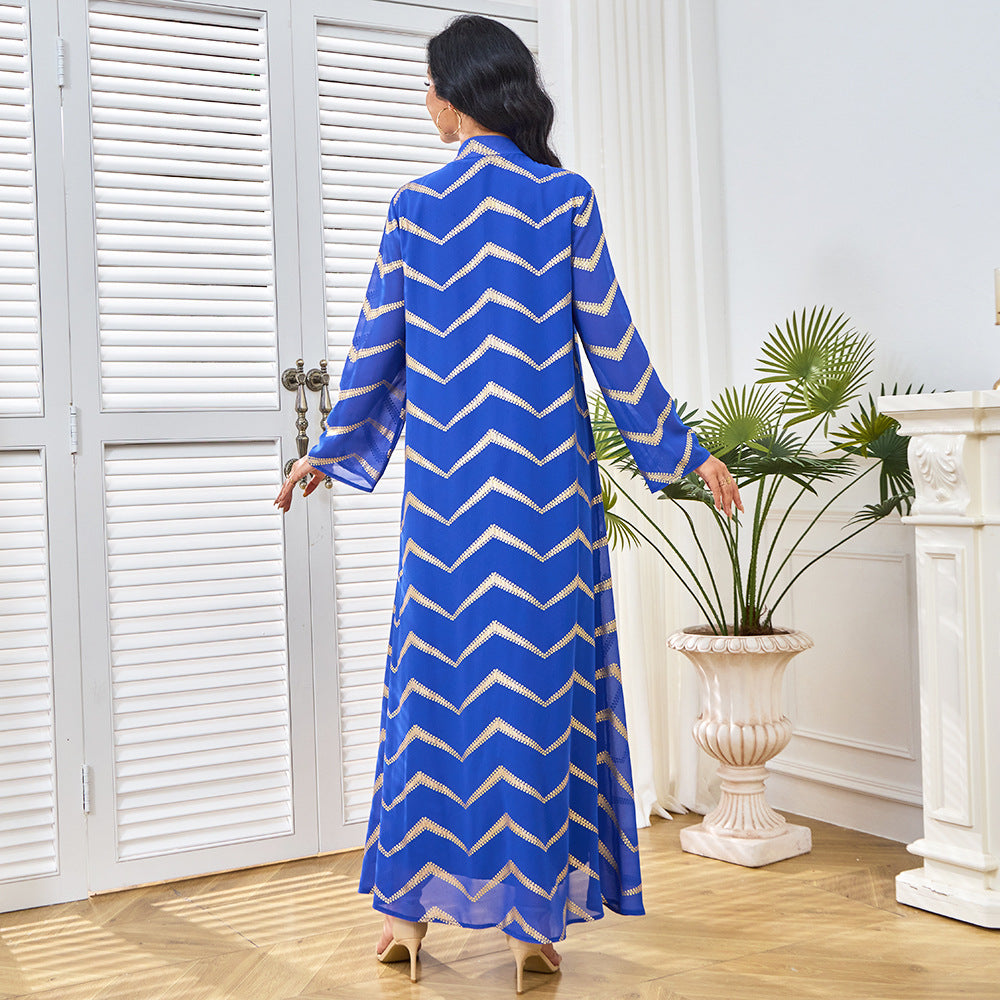 Women's Long Sleeve Loose Maxi Dress – Flowing Relaxed Fit