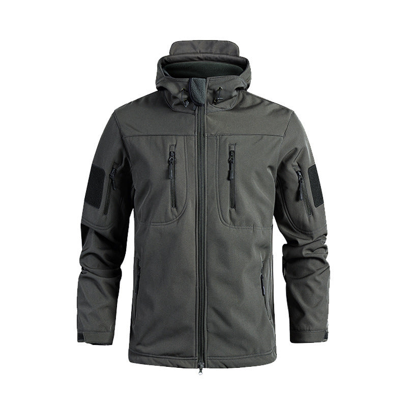 Men's Softshell Jacket – Fleece Lined Camo Outdoor Coat