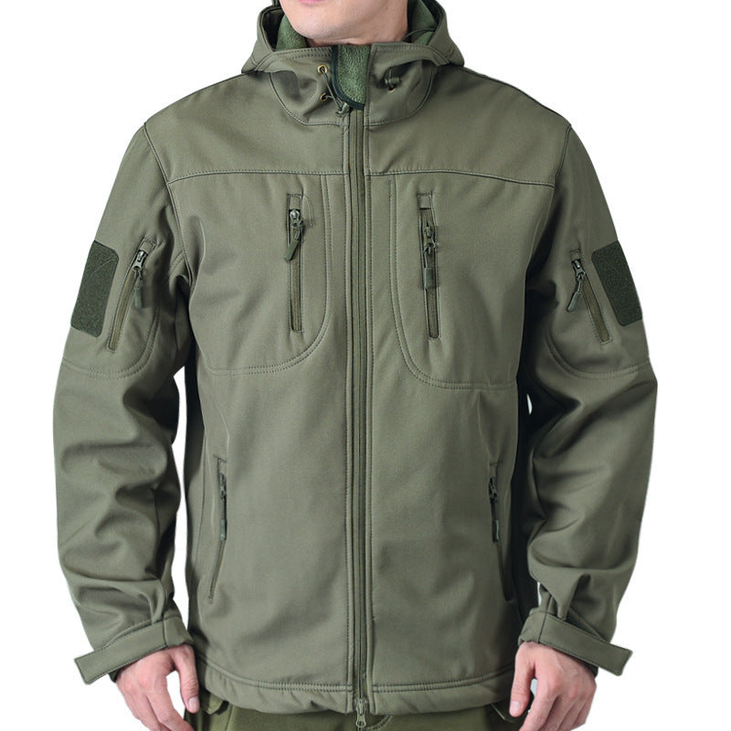 Men's Softshell Jacket – Fleece Lined Camo Outdoor Coat