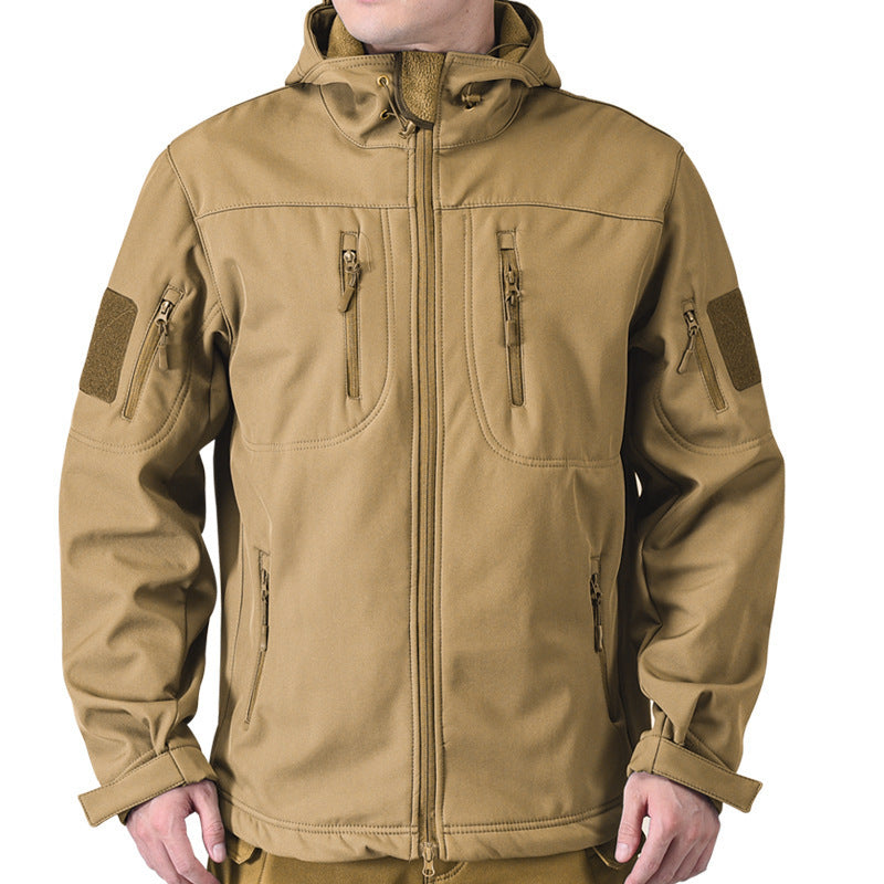 Men's Softshell Jacket – Fleece Lined Camo Outdoor Coat