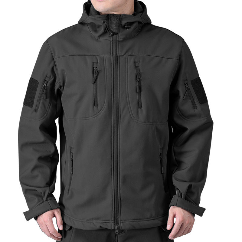 Men's Softshell Jacket – Fleece Lined Camo Outdoor Coat