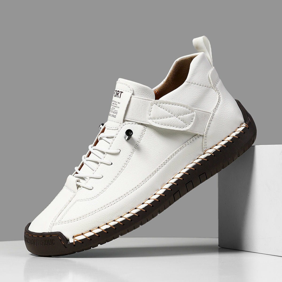 Premium Handmade Stitched Flat Martin Boots | Unisex Leather Boots