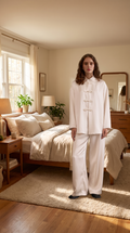Vintage Stand-Collar Shirt