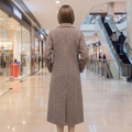 Plaid Long Coat Jacket – Women's Checkered Overcoat