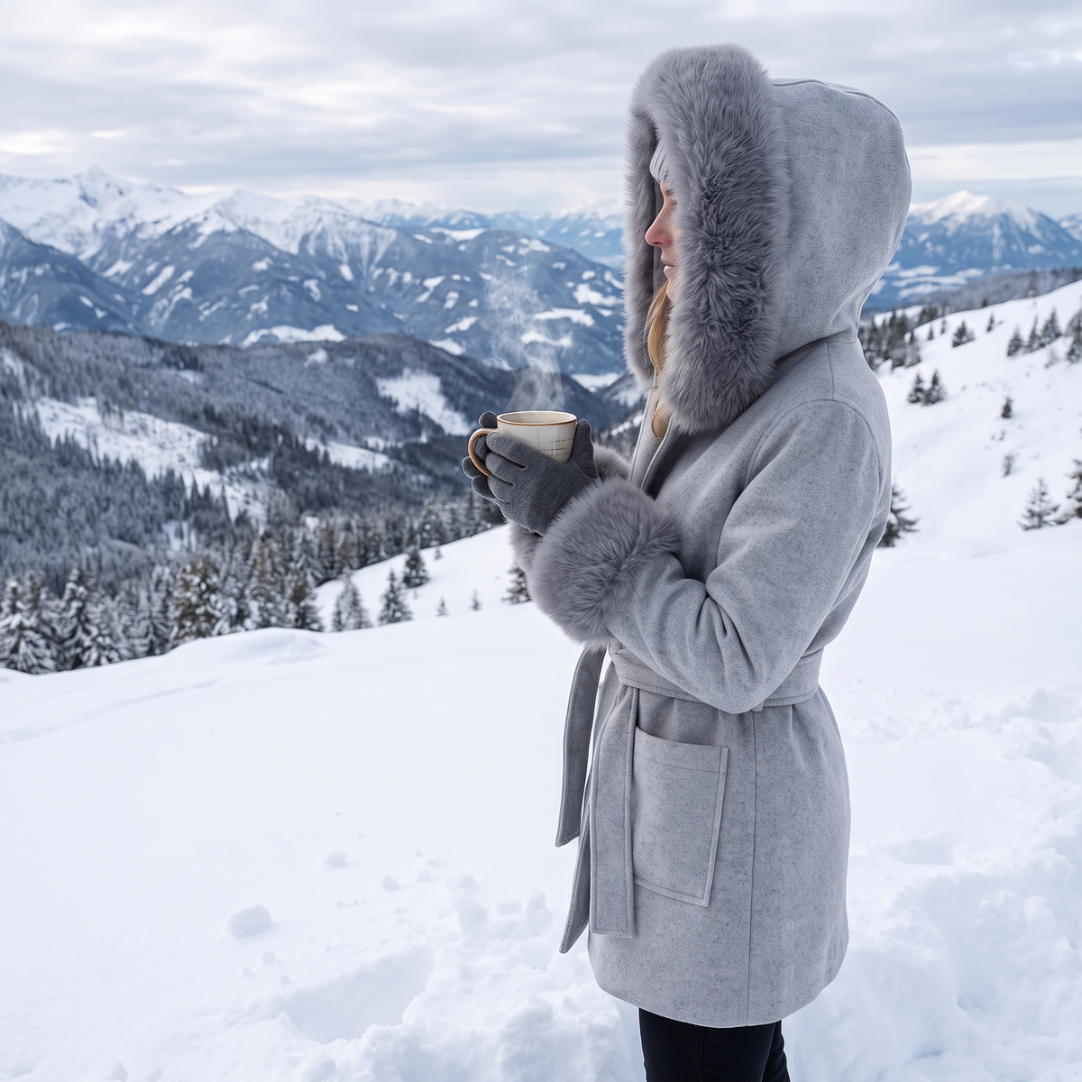 Loose Woolen Coat Jacket – Hooded Streetwear Coat
