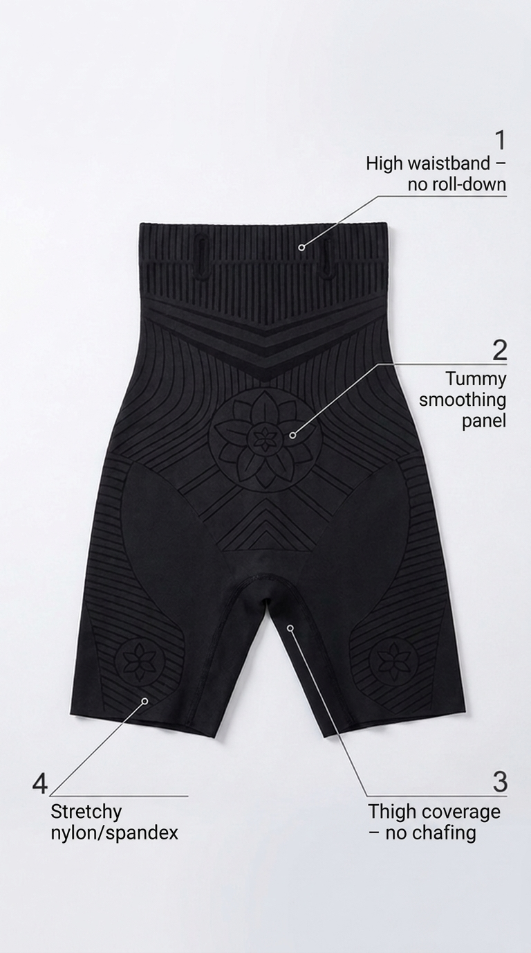 All-Day Shaping Shorts | No Roll-Down, No Chafing